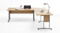 Winkelschreibtisch CALVIA Schreibtisch Winkeltisch Alteiche 240x200 cm