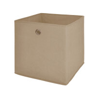Faltbox FLORI 1 Korb Regal Aufbewahrungsbox Box in beige