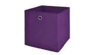 Faltbox FLORI 1 Korb Regal Aufbewahrungsbox in brombeer