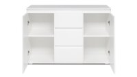Sideboard BLANC 4 grifflose Kommode in Weiß 120 cm breit