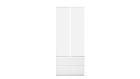 Mehrzweckschrank BLANC 7 griffloser Schrank in Weiß 2-türig 80x191 cm