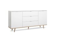 Sideboard GÖTEBORG weiß Sonoma Eiche Kommode 180 cm