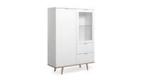 Highboard GÖTEBORG weiß Sonoma Eiche Anrichte 100 cm