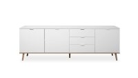 Sideboard GÖTEBORG weiß Sonoma Eiche Schrank 200 cm