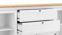 Highboard BERGEN weiß Artisan Eiche Kommode Landhausstil