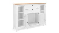 Highboard BERGEN weiß Artisan Eiche Kommode Landhausstil