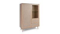 Highboard BALI Sonoma Eiche Rafia Anrichte 103 cm