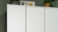 Kleiderschrank BLANC Schrank weiß matt mit Melamin 120 cm