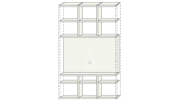 Toro TV-Modul Eiche Schwarzbraun TO63-1-23