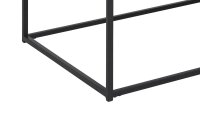 Couchtisch SEAFORD mit Zeitungsständer schwarz 110x60