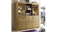 Highboard HARTFORD Buffet Kommode Asteiche teilmassiv