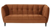 Loungesofa JONNA kupfer 2,5 Sitzer-Couch Samtlook Sofa