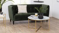 Loungesofa JONNA waldgrün 2,5 Sitzer-Couch Samtlook