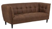 Loungesofa JONNA camel 2,5 Sitzer-Couch Samtlook braun