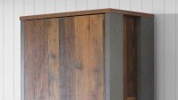 Garderobenschrank CLIF in old wood vintage Beton dunkelgrau