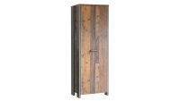 Garderobenschrank CLIF in old wood vintage Beton dunkelgrau