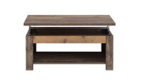 Couchtisch CLIF in old wood vintage hochklappbar 110x65 cm