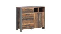 Kommode 1 CLIF Anrichte old wood vintage Beton dunkelgrau