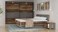 Schlafzimmer CLIF BINOU old wood vintage Beton dunkelgrau