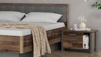 Schlafzimmer CLIF BINOU old wood vintage Beton dunkelgrau