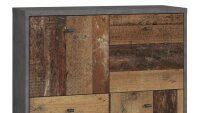 Kommode 221 BEST CHEST Old Wood Vintage und Beton grau