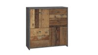 Kommode 223 BEST CHEST Old Wood Vintage und Beton grau