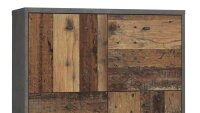 Highboard 321 BEST CHEST Old Wood Vintage und Beton grau