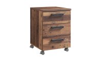 Rollcontainer CLIF vintage old wood Altholz mit 3 Schubkästen