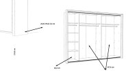 Schwebetürenschrank SIRIUS CROWN Stabeiche inkl. LED