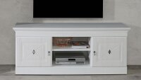 TV-Unterschrank ENCANTO in Pinie weiß 161 cm Landhaus