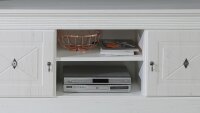 TV-Unterschrank ENCANTO in Pinie weiß 161 cm Landhaus