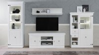 TV-Unterschrank ENCANTO in Pinie weiß 161 cm Landhaus