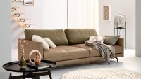 Hülsta Sofa von Rolf Benz 4-Sitzer 414 Leder beige...