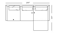 Hülsta Sofa von Rolf Benz 414 Eckgarnitur Stoff grau 300x172