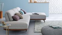 Hülsta Sofa von Rolf Benz  Ecksofa 420 Stoff grau...