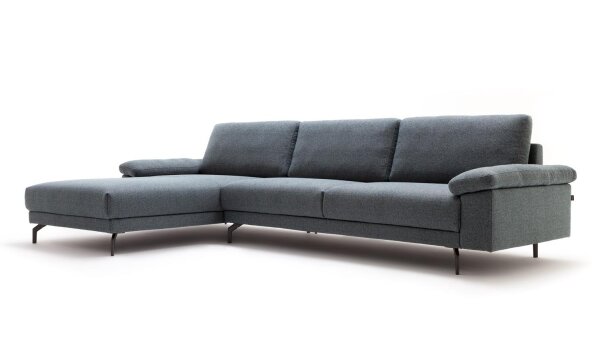 Hülsta Sofa von Rolf Benz 450 Eckgarnitur Stoff blau grau 320x178 cm