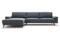 Hülsta Sofa von Rolf Benz 450 Eckgarnitur Stoff blau grau 320x178 cm