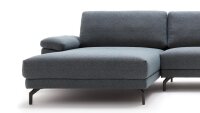 Hülsta Sofa von Rolf Benz 450 Eckgarnitur Stoff blau grau 320x178 cm