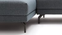 Hülsta Sofa von Rolf Benz 450 Eckgarnitur Stoff blau grau 320x178 cm