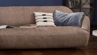 Hülsta Sofa von Rolf Benz Ecksofa 480 Leder grau beige 318x164 cm