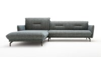 Hülsta Sofa von Rolf Benz Ecksofa 430 Stoff wasserblau 293x182