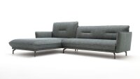 Hülsta Sofa von Rolf Benz Ecksofa 430 Stoff wasserblau 293x182