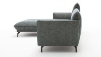 Hülsta Sofa von Rolf Benz Ecksofa 430 Stoff wasserblau 293x182