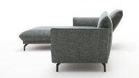 Hülsta Sofa von Rolf Benz Ecksofa 430 Stoff wasserblau 293x182