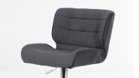 Barhocker CLARIS 2er-Set in grau und schwarz inkl....