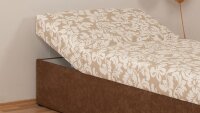 Polsterliege TINA Stoff braun beige Bonell-Federkern...