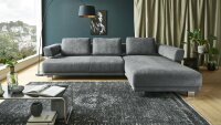 Ecksofa HP1812 Eckgarnitur Stoff grau inkl....