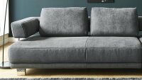 Ecksofa HP1812 Eckgarnitur Stoff grau inkl. Rückenkissen Hukla