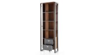 Vitrine DETROIT Schrank Stirling Oak und Matera anthrazit