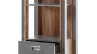 Regal DETROIT Schrank Stirling Oak und Matera anthrazit